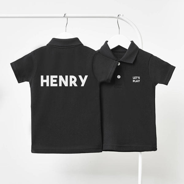 Baby Name Personalised Children's Polo Shirt