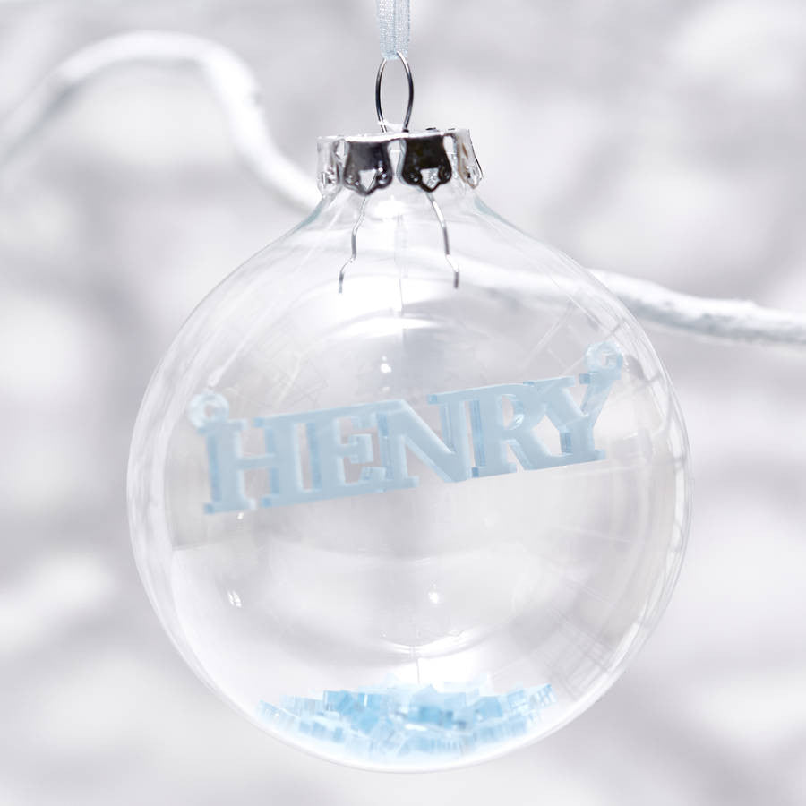 Baby's First Christmas Personalised Bauble