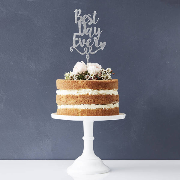 'Best Day Ever' Decorative Personalised Cake Topper