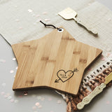 Carved Heart Personalised Chopping/Cheese Board