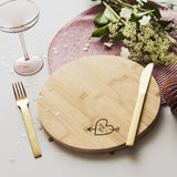 Carved Heart Personalised Chopping/Cheese Board