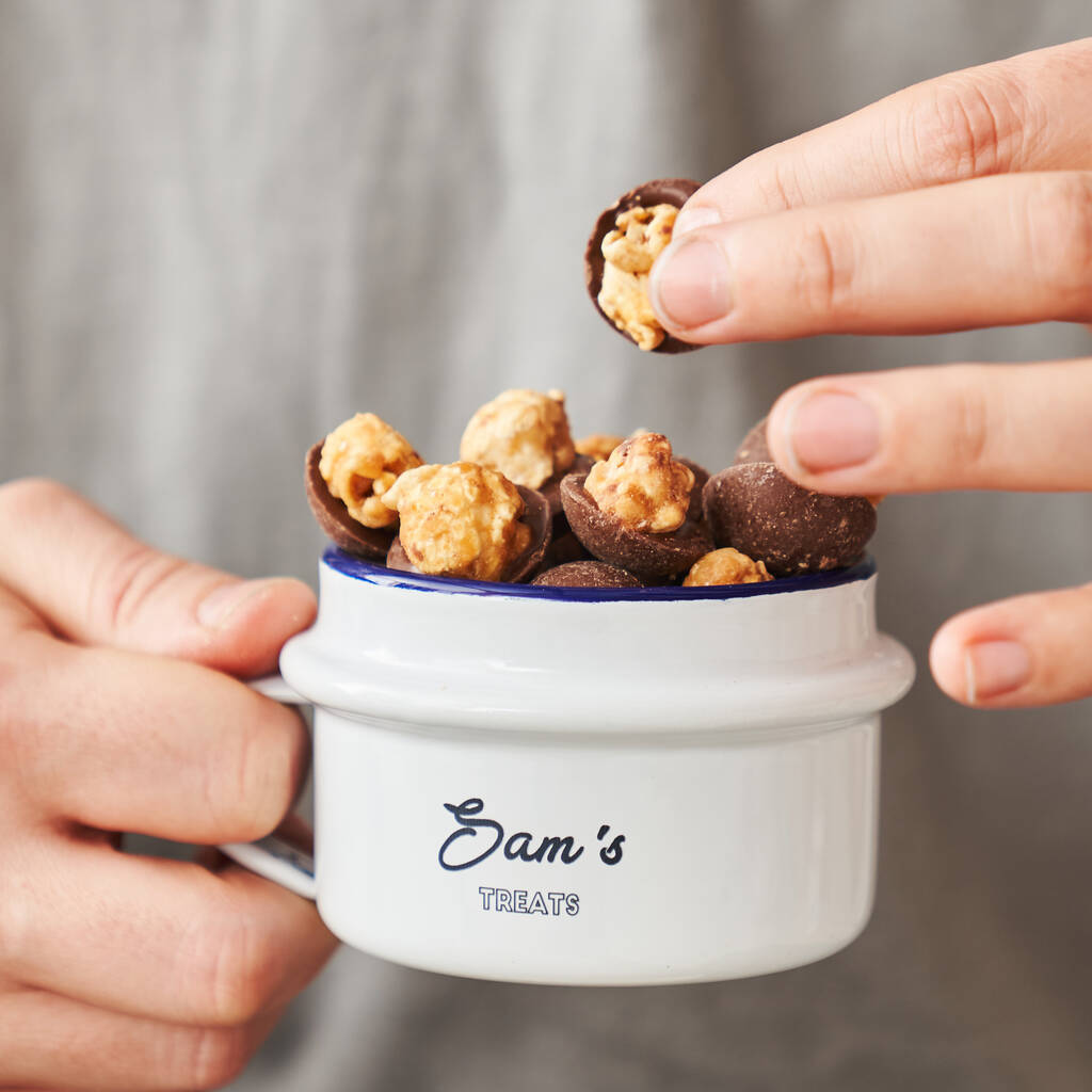 Chocolate Popcorn And Personalised Snack Pot Gift