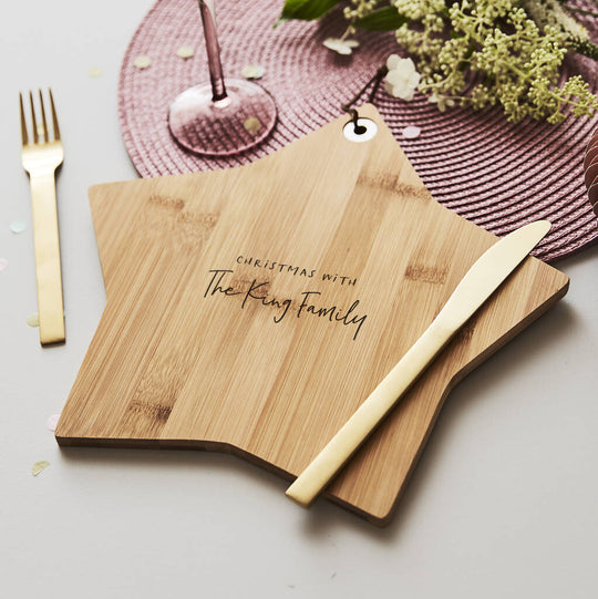 Christmas Personalised Wooden Chopping Board