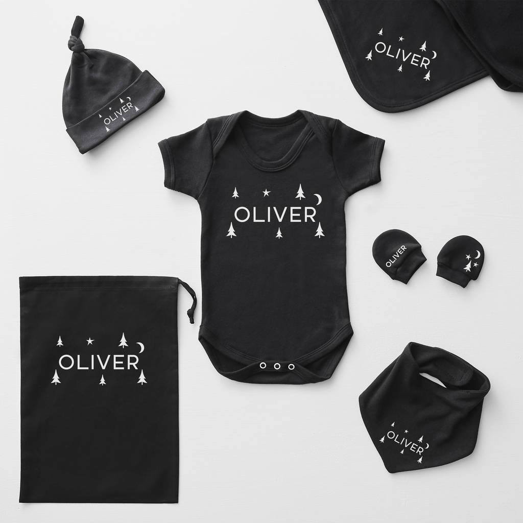 Short Sleeve Personalised Christmas Babygrow