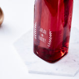 Laurel Personalised Glass Bottle