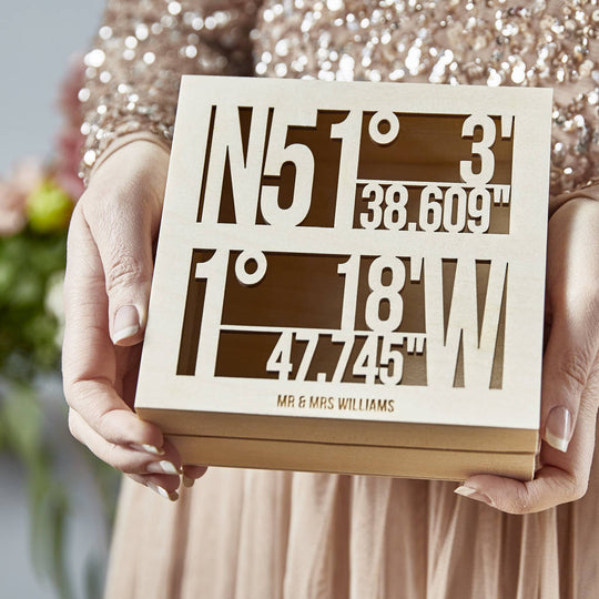 Coordinate Personalised Couples Keepsake Box