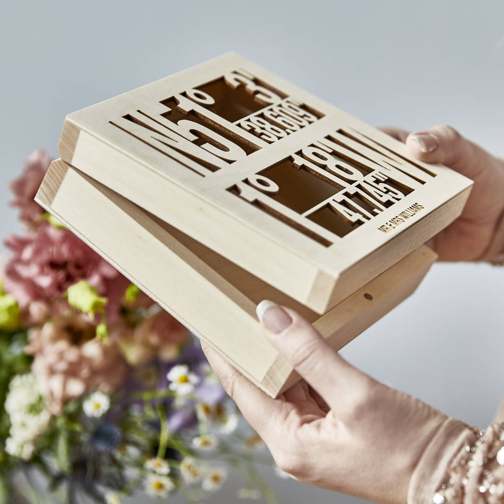 Coordinate Personalised Couples Keepsake Box