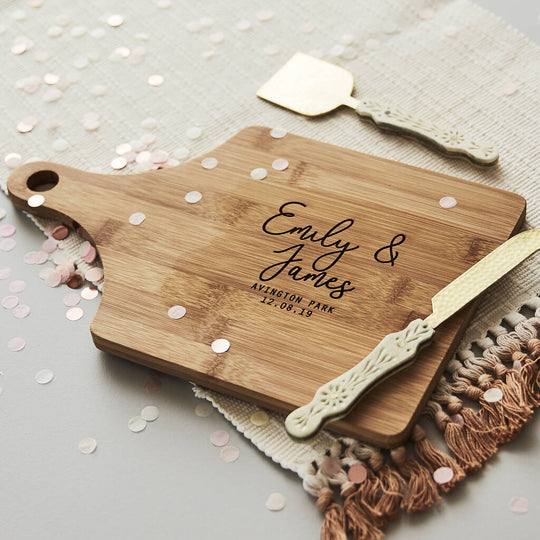 Couples Personalised Chopping/Cheese Board