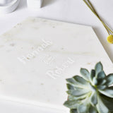Couples Personalised Marble Serving Board