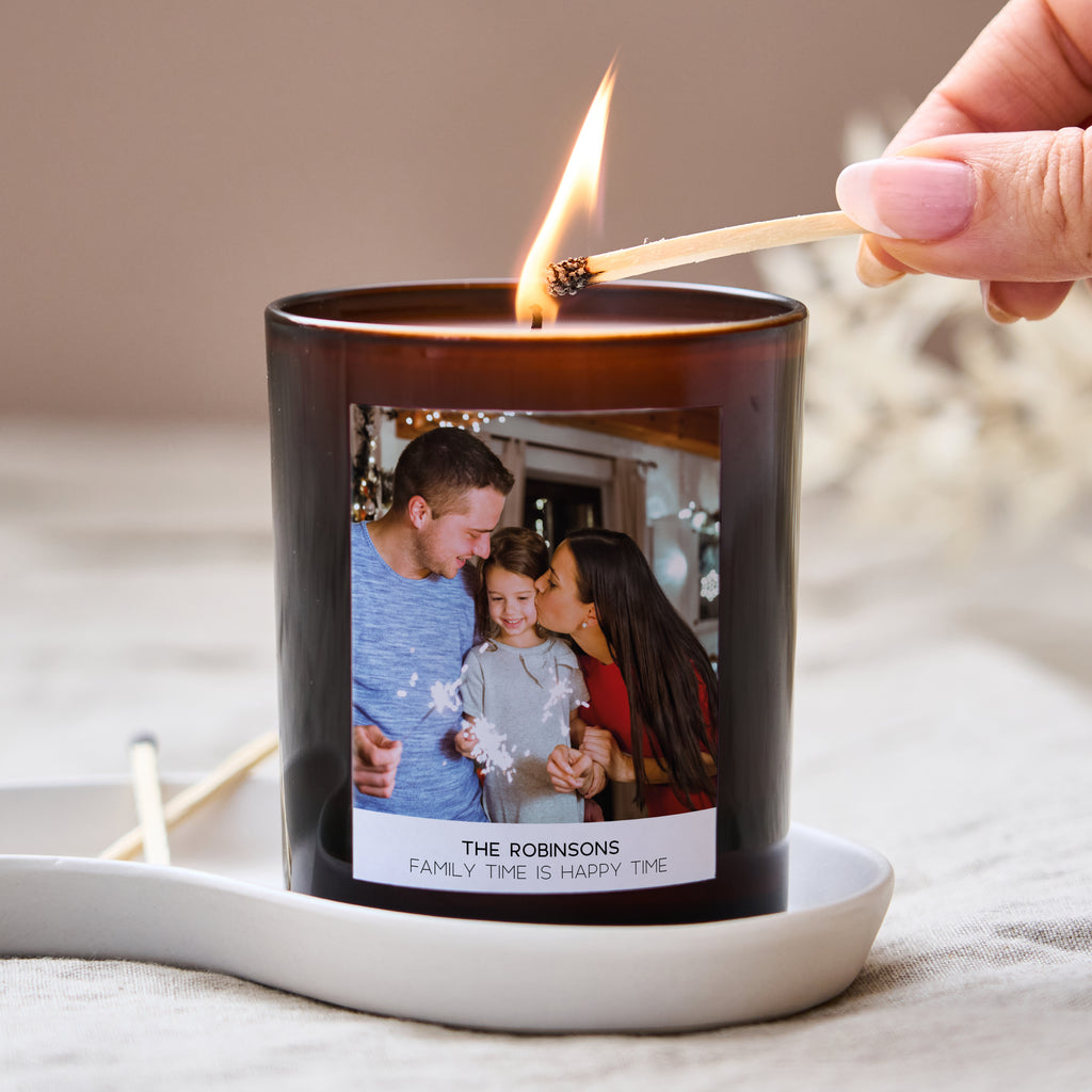 Personalised Family Photo Candle - Spark More Joy