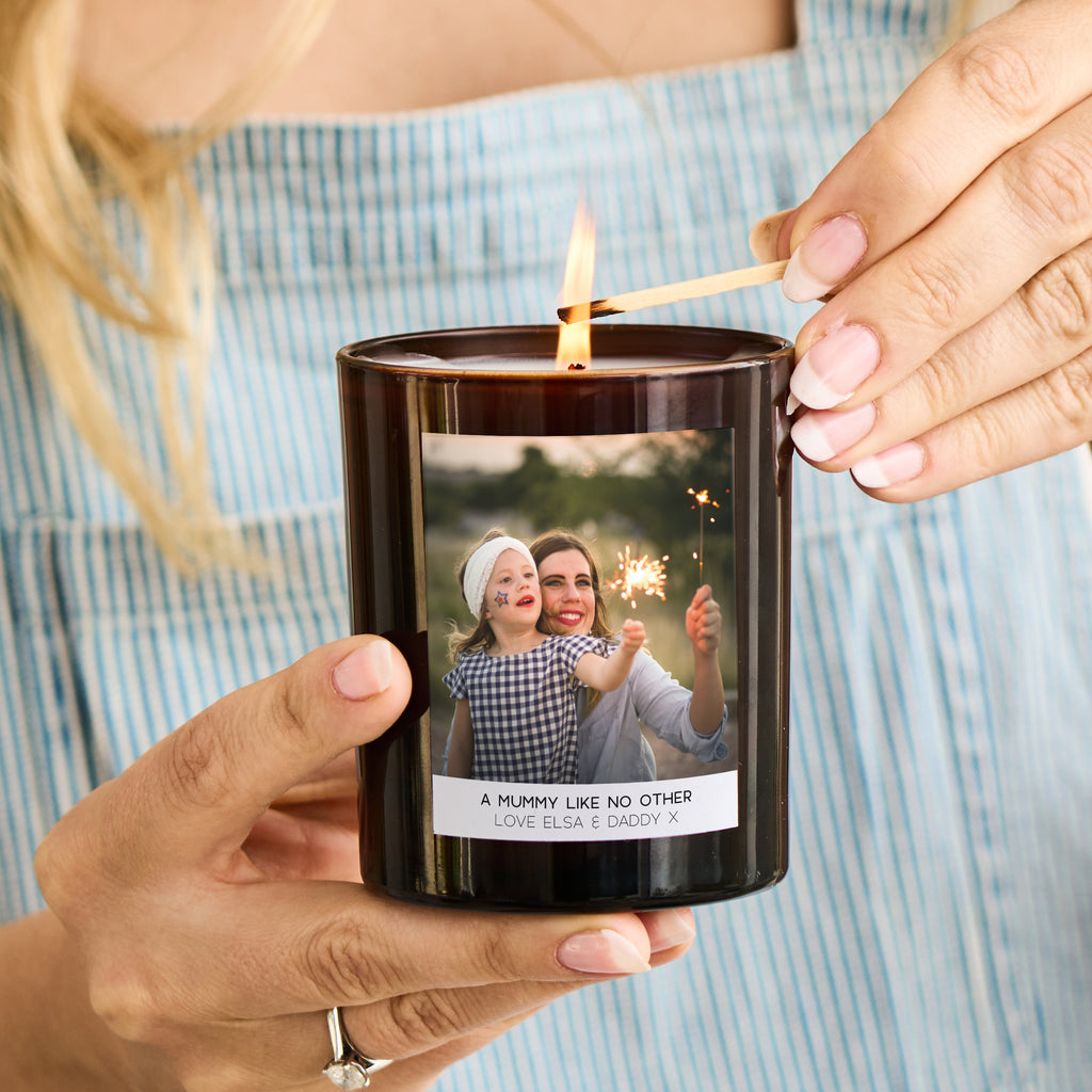 Personalised Scented Photo Candle - Spark More Joy