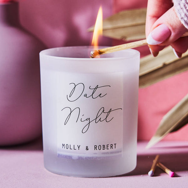 Date Night Personalised Candle - Spark More Joy