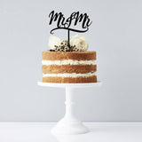 Decorative Mr And Mr Cake Topper