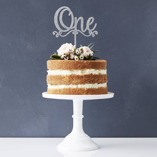 Decorative Personalised Number Birthday Cake Topper