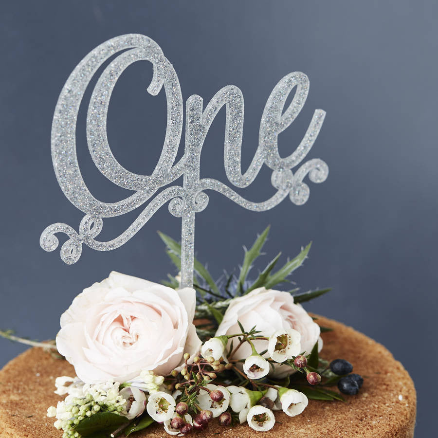 Decorative Personalised Number Birthday Cake Topper