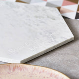 Eat, Drink And Be Personalised Marble Serving Board