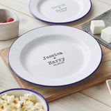 Enamel Personalised Couples Plate