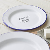 Enamel Personalised Couples Plate