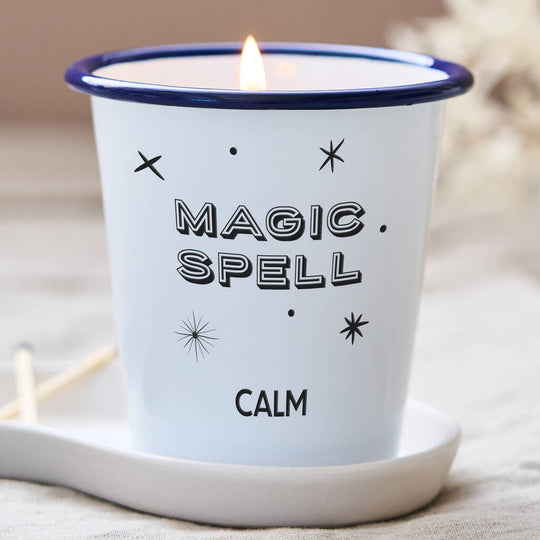 Enamel Personalised Magic Spell Candle - Spark More Joy