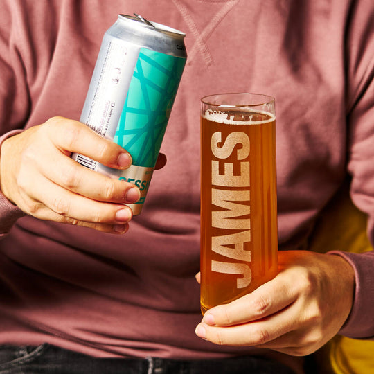 Personalised Name Beer Glass