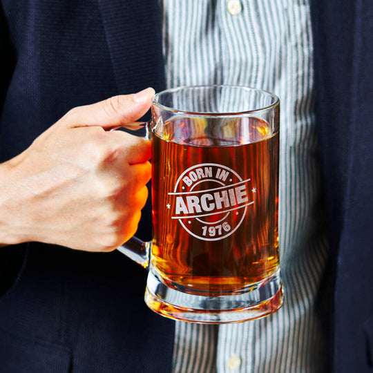 Engraved Birthday Beer Tankard