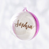 Engraved Personalised Christmas Bauble