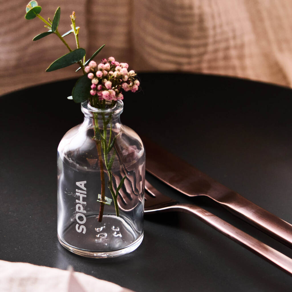 Personalised Place Setting Vase