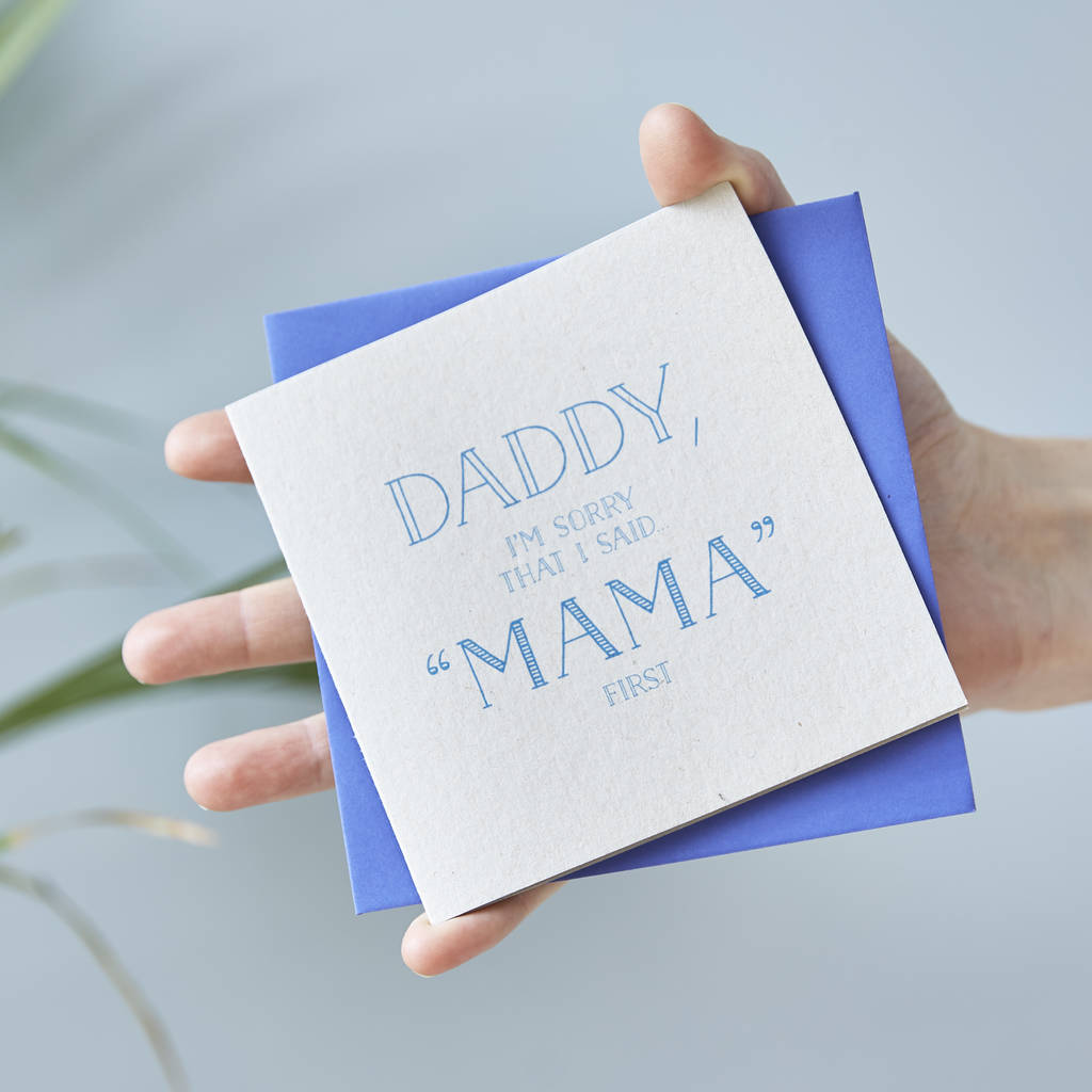 'Sorry I Said' Personalised Fathers Day Card