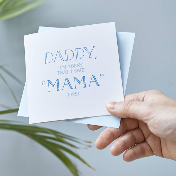 'Sorry I Said' Personalised Fathers Day Card