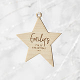 First Christmas Personalised Christmas Decoration