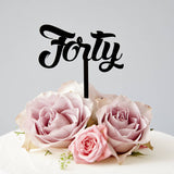 Forty Birthday Cake Topper