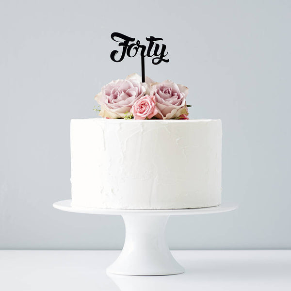 Forty Birthday Cake Topper