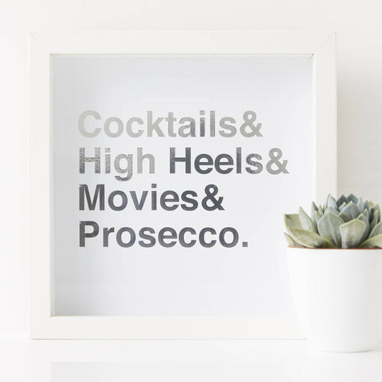 Framed Personalised Favourite Things Print
