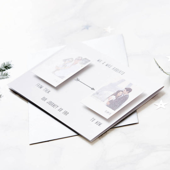 From Then To Now' Personalised Card