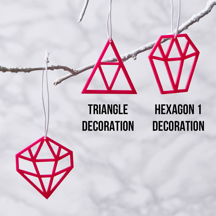 Geometric Christmas Decorations