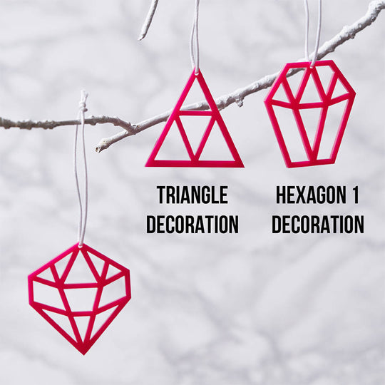Geometric Christmas Decorations