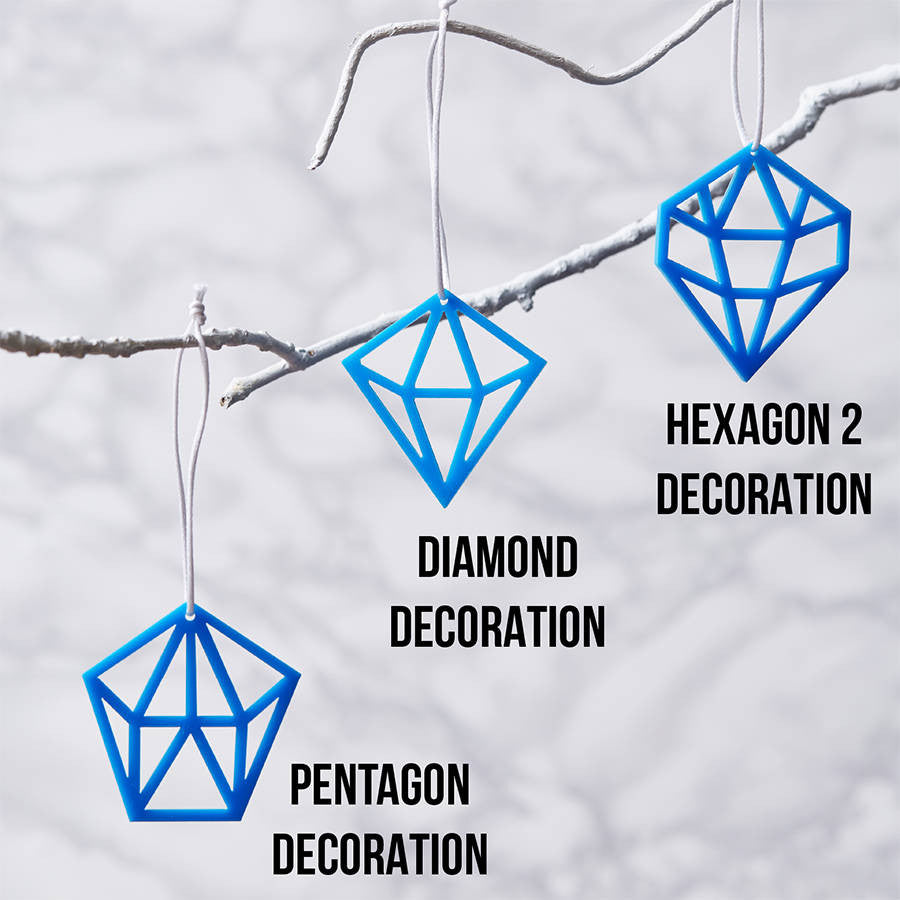 Geometric Christmas Decorations