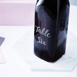Personalised Wedding Table Glass Bottles