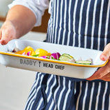 Head Chef Personalised Enamel Baking Tray