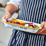 Head Chef Personalised Enamel Baking Tray