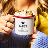 Hot Chocolate Personalised Enamel Mug