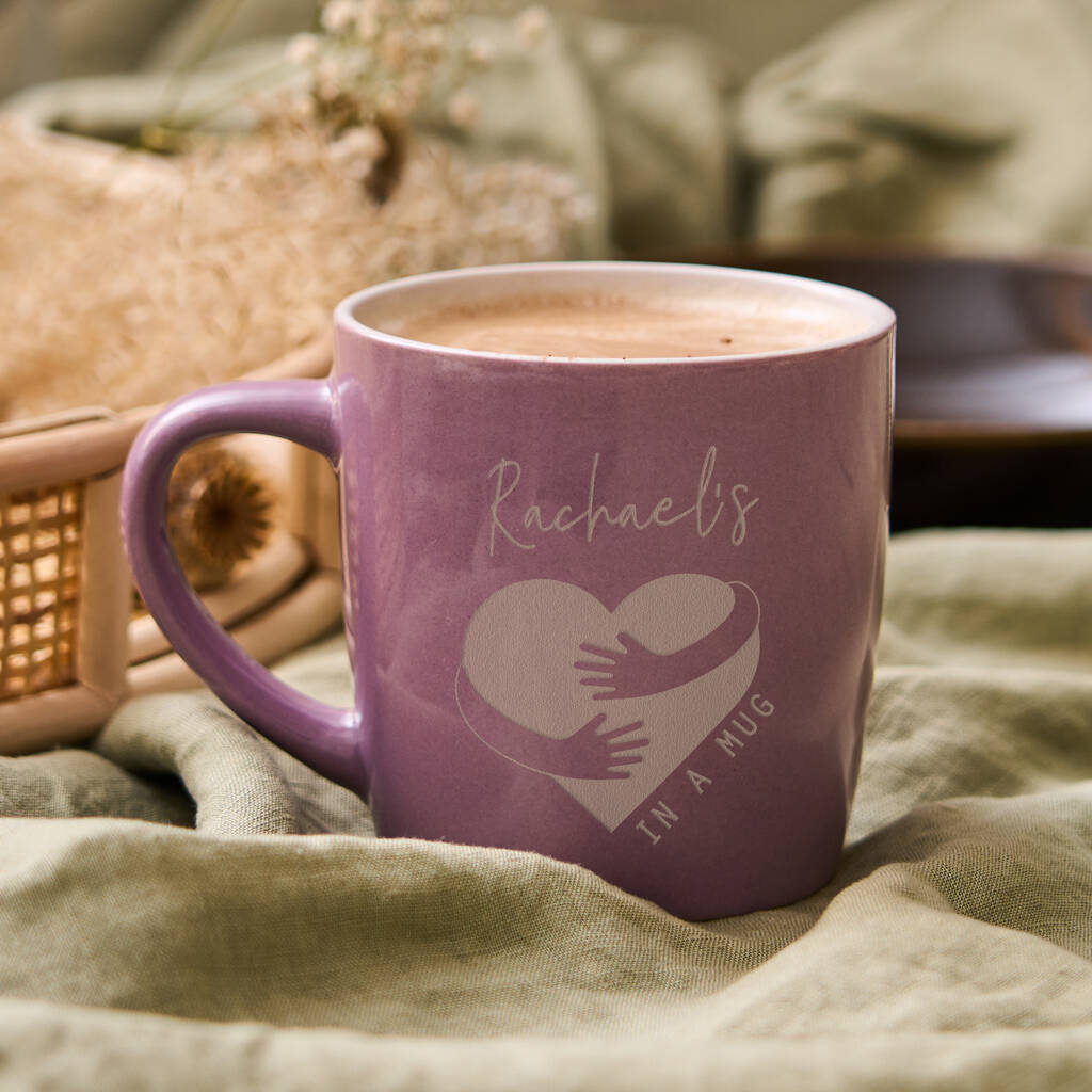 Hug In A Mug' Personalised Stoneware Mug