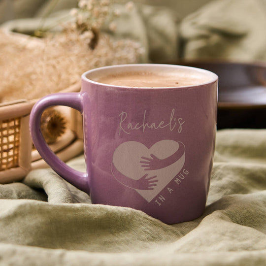 Hug In A Mug' Personalised Stoneware Mug