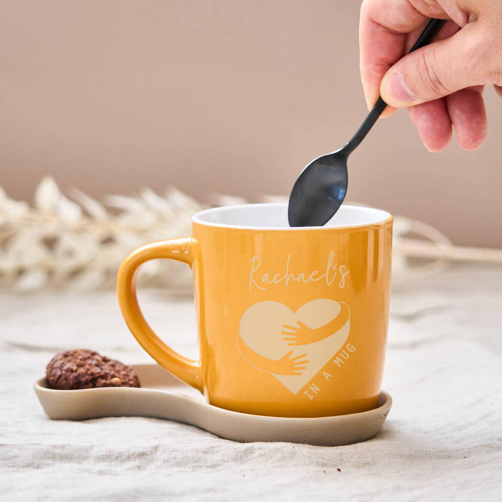 Hug In A Mug' Personalised Stoneware Mug