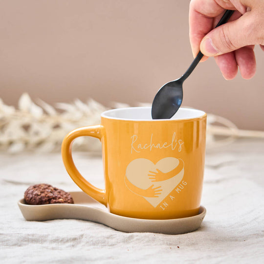 Hug In A Mug' Personalised Stoneware Mug