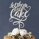 'Let Them Eat Cake' Personalised Cake Topper
