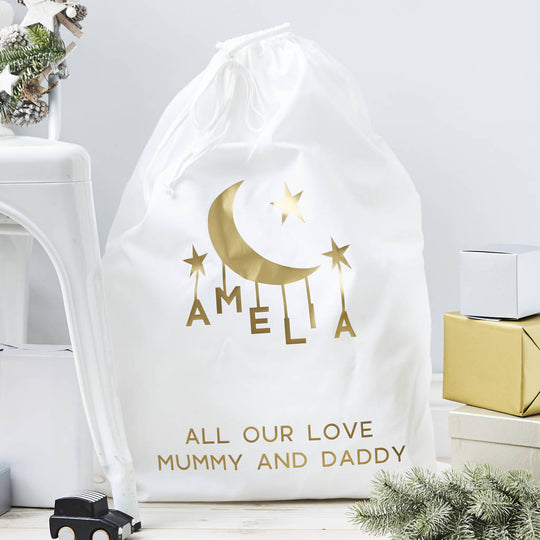 Little Moon Personalised Christmas Sack