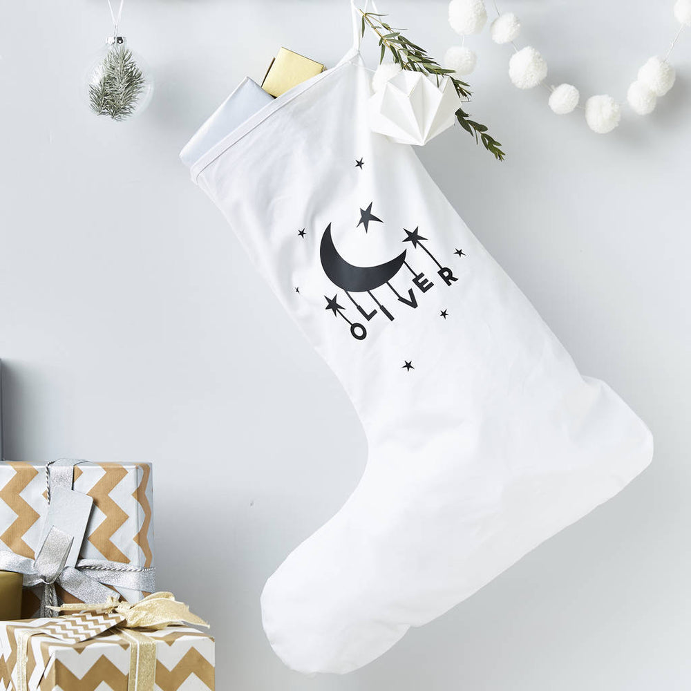 Little Moon Personalised Christmas Stocking