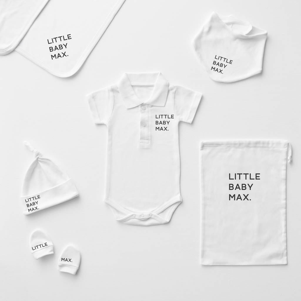 Little One Personalised Polo Babygrow