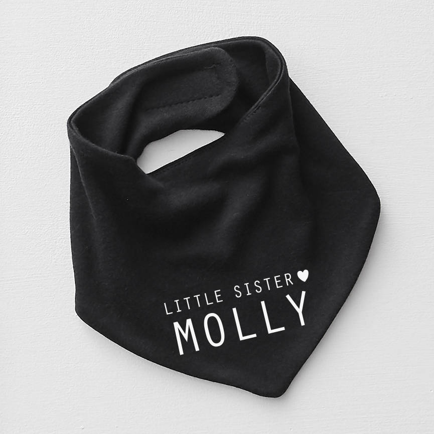 Little Sister Personalised Bib